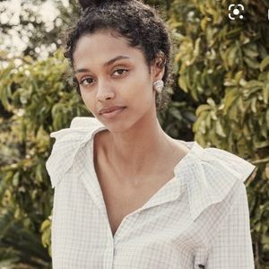 Doen Jeanette Top, L - Picnic Plaid